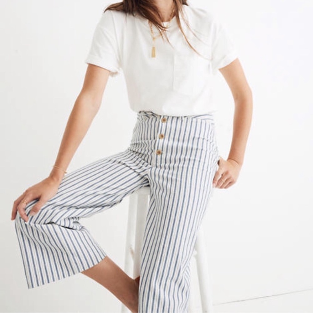 Madewell Emmett Wide Leg Crop Pants